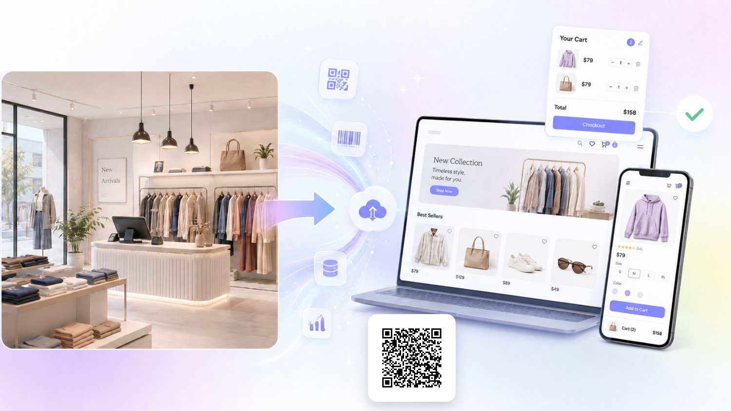 Van winkel naar webshop: artikelen, QR-labels en productpagina's staan klaar